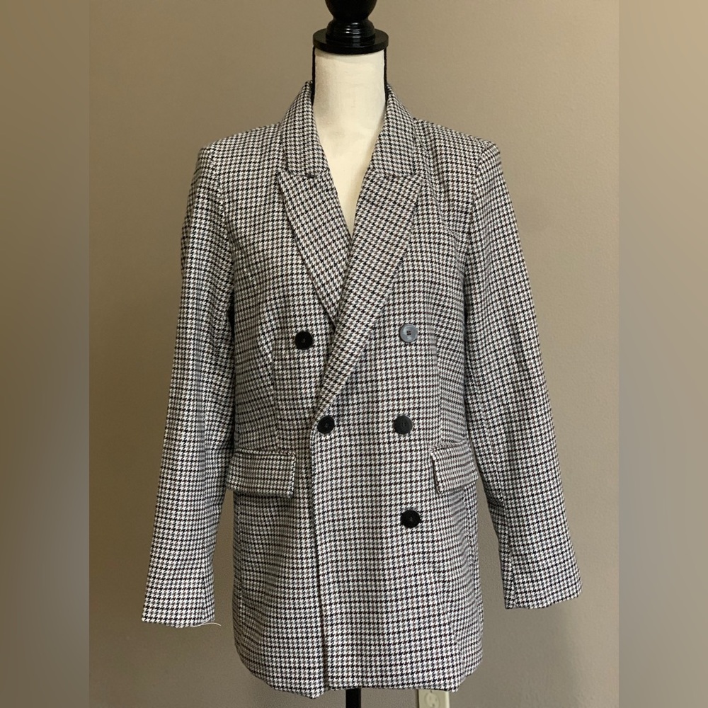▪️NWT Joie Double Breasted Houndstooth Blazer